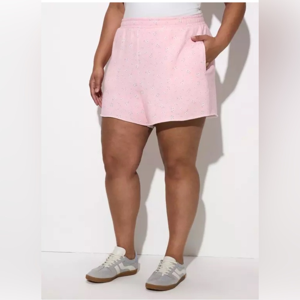 Torrid LoveSick Raw Edge Fleece Shorts-Size 2